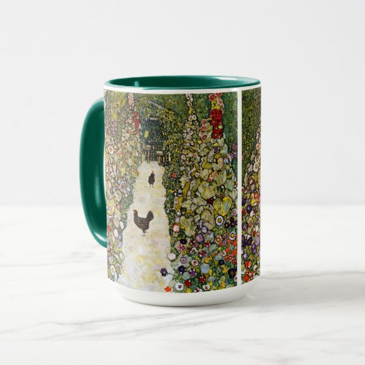 Gustav Klimt - Gartenweg über Hühner Tasse (Vorderseite Links)