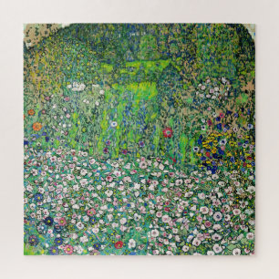 Gustav Klimt - Gärtnerische Landschaft und Bergkup Puzzle