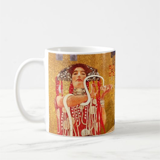 Gustav Klimt, Gemälde Collage, Kombinierte Kunst Kaffeetasse (Links)