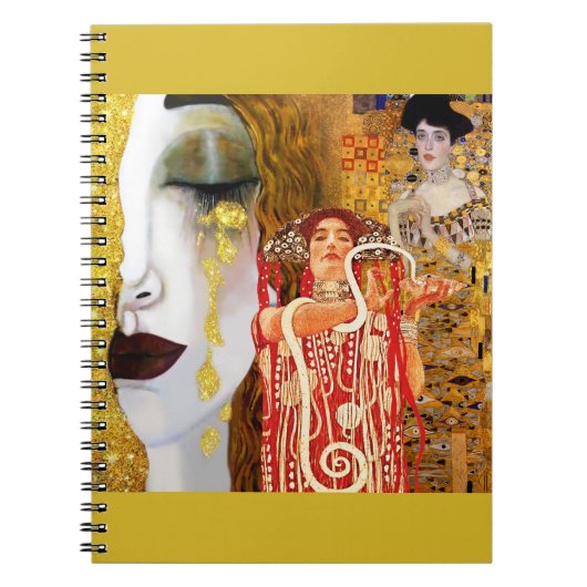 Gustav Klimt, Gemälde Collage, Kombinierte Kunst Notizblock (Vorderseite)