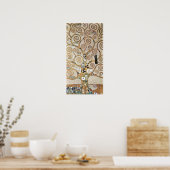 Gustav Klimt Goldener Baum des Lebens mit Vogel Poster (Küche)