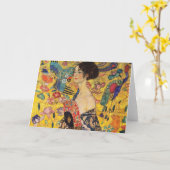 Gustav Klimt Greetings Card Karte (Gelbe Blume)