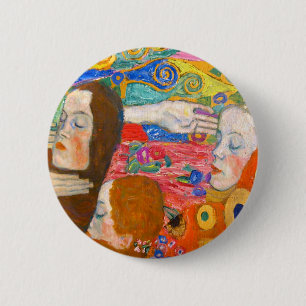 gustav klimt, hoffnung ii button