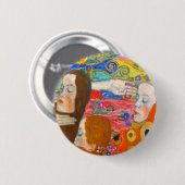 gustav klimt, hoffnung ii button (Vorne & Hinten)