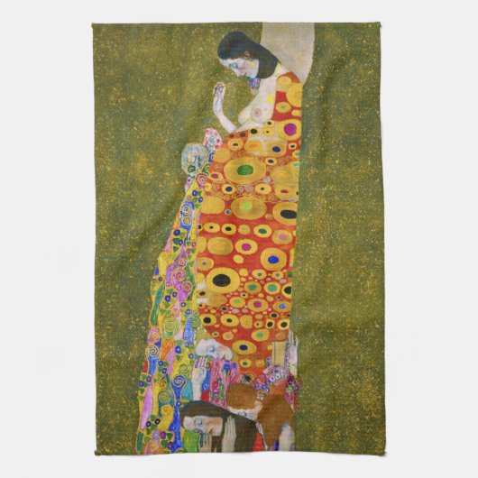Gustav Klimt - Hoffnung II Geschirrtuch (Vertikal)