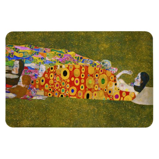 Gustav Klimt - Hoffnung II Magnet (Horizontal)
