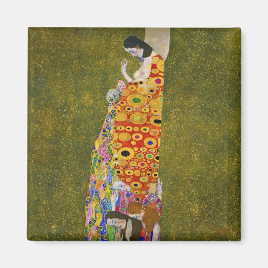 Gustav Klimt - Hoffnung II Magnet (Vorne)