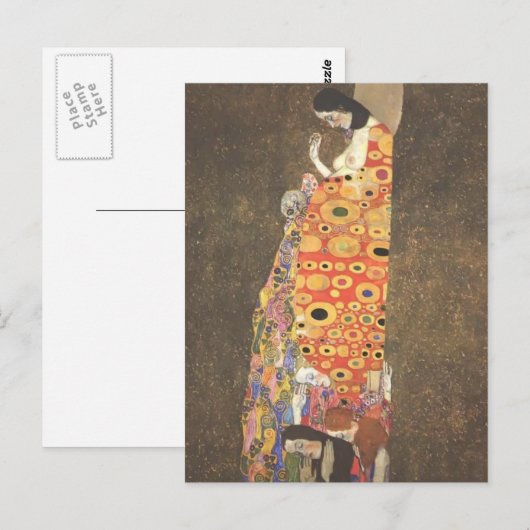 Gustav Klimt - Hoffnung II Postkarte (Vorne/Hinten)