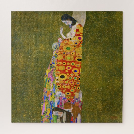 Gustav Klimt - Hoffnung II Puzzle (Vertikal)