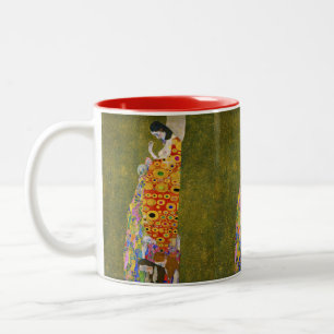 Gustav Klimt - Hoffnung II Zweifarbige Tasse