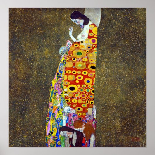 Gustav Klimt Hope II Poster (Vorne)