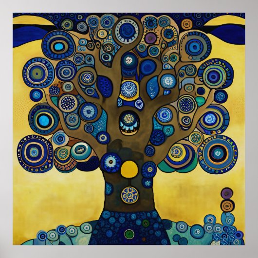 Gustav Klimt Inspirierte das "Baum-Poster" Poster (Vorne)