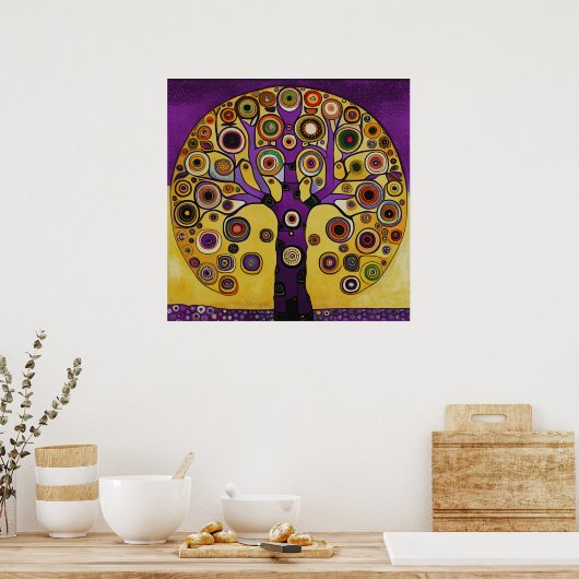 Gustav Klimt Inspirierte das "Baum-Poster" Poster (Küche)