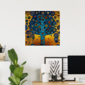 Gustav Klimt Inspirierte das "Baum-Poster" Poster (Heimbüro)