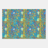 Gustav Klimt Inspirierte Muster Geschenkpapier Set (Vorderseite 2)