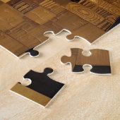 Gustav Klimt Inspirierte zwei Katzen im Bett Puzzle (Seite)