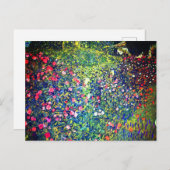 Gustav Klimt Italian Garden Postkarte (Vorne/Hinten)