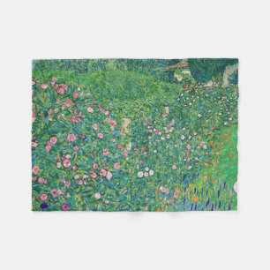 Gustav Klimt - Italienische Gartenlandschaft Fleecedecke