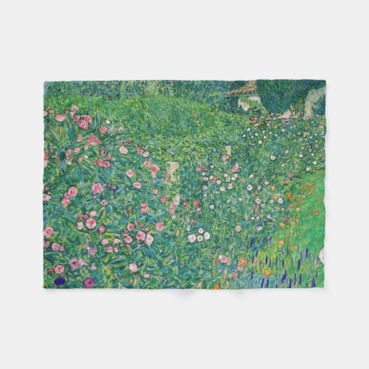 Gustav Klimt - Italienische Gartenlandschaft Fleecedecke (Vorderseite (Horizontal))