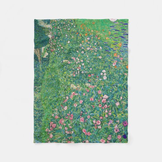 Gustav Klimt - Italienische Gartenlandschaft Fleecedecke (Vorderseite)