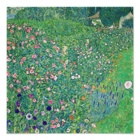 Gustav Klimt - Italienische Gartenlandschaft Fotodruck (Vorne)