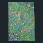 Gustav Klimt - Italienische Gartenlandschaft Geschirrtuch<br><div class="desc">Italienische Gartenlandschaft / Italienische Kulturlandschaft - Gustav Klimt,  Öl auf Leinwand,  1913</div>