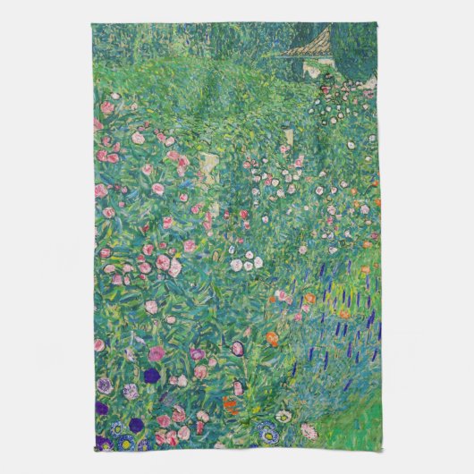 Gustav Klimt - Italienische Gartenlandschaft Geschirrtuch (Vertikal)