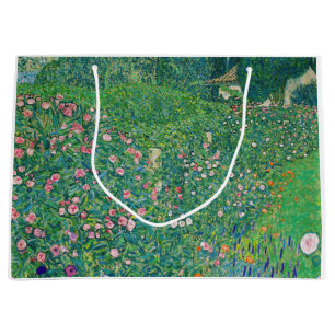 Gustav Klimt - Italienische Gartenlandschaft Große Geschenktüte