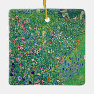 Gustav Klimt - Italienische Gartenlandschaft Keramikornament
