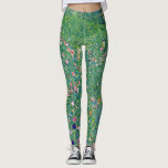 Gustav Klimt - Italienische Gartenlandschaft Leggings<br><div class="desc">Italienische Gartenlandschaft / Italienische Kulturlandschaft - Gustav Klimt, Öl auf Leinwand, 1913</div>