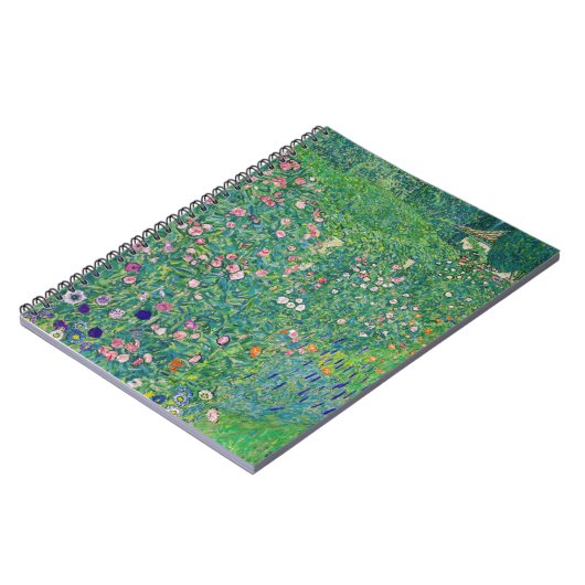 Gustav Klimt - Italienische Gartenlandschaft Notizblock (Linke Seite)