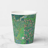 Gustav Klimt - Italienische Gartenlandschaft Pappbecher (Links)