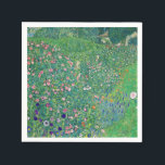 Gustav Klimt - Italienische Gartenlandschaft Serviette<br><div class="desc">Italienische Gartenlandschaft / Italienische Kulturlandschaft - Gustav Klimt,  Öl auf Leinwand,  1913</div>