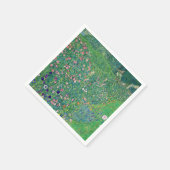 Gustav Klimt - Italienische Gartenlandschaft Serviette (Ecke)