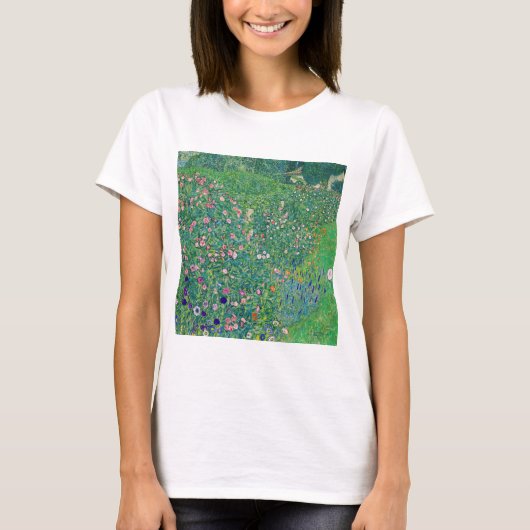 Gustav Klimt - Italienische Gartenlandschaft T-Shirt (Vorderseite)