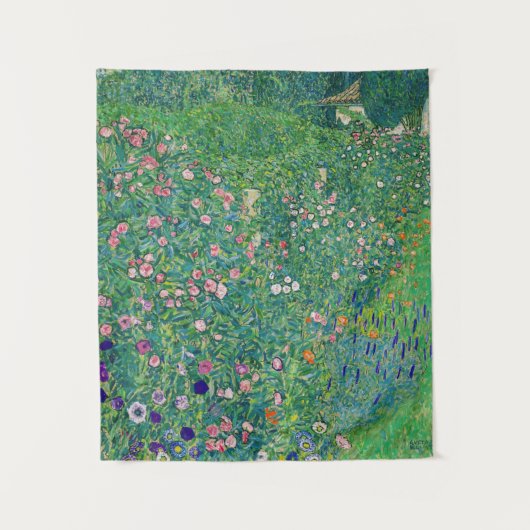 Gustav Klimt - Italienische Gartenlandschaft Wandteppich (Vorderseite)