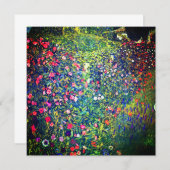 Gustav Klimt Italienischer Garten Einladung (Vorne/Hinten)