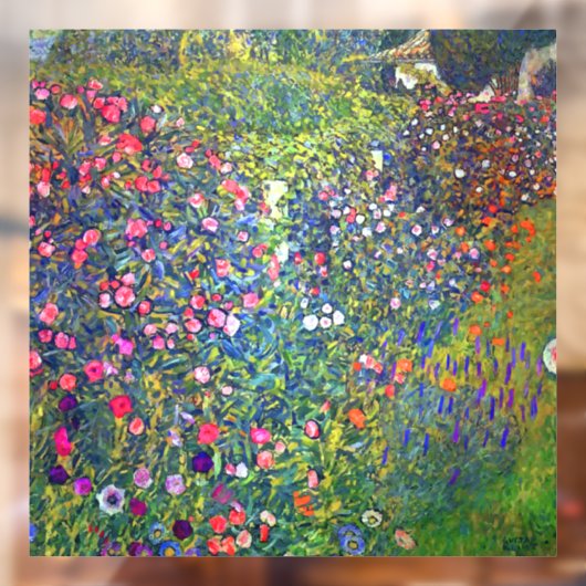 Gustav Klimt Italienischer Garten Fensteraufkleber (Blatt 2)