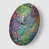 Gustav Klimt Italienischer Garten Große Wanduhr (Winkel)