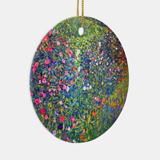 Gustav Klimt Italienischer Garten Keramik Ornament (Rechts)