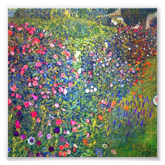 Gustav Klimt Italienischer Garten Landschaft Fotodruck (Vorne)