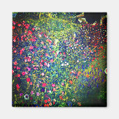 Gustav Klimt Italienischer Garten Magnet (Vorne)