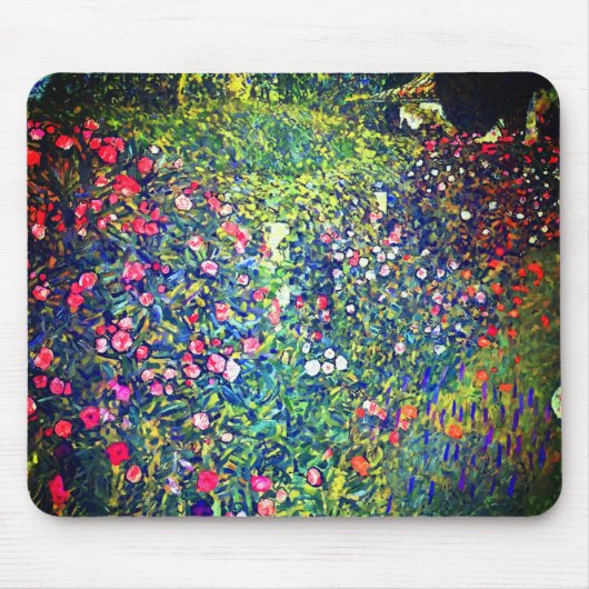 Gustav Klimt Italienischer Garten Mousepad (Vorne)
