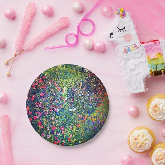 Gustav Klimt Italienischer Garten Pappteller (Party)