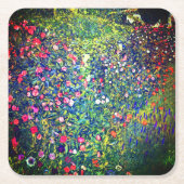 Gustav Klimt Italienischer Garten Rechteckiger Pappuntersetzer (Vorderseite)