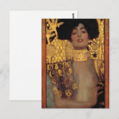Gustav Klimt Judith Postkarte (Vorne/Hinten)