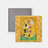 Gustav Klimt Kat Goldmagnete Magnet (Vorderseite/Rückseite)