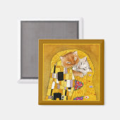 Gustav Klimt Kat-Kiss-Löffel-Magnet Magnet (Vorderseite/Rückseite)