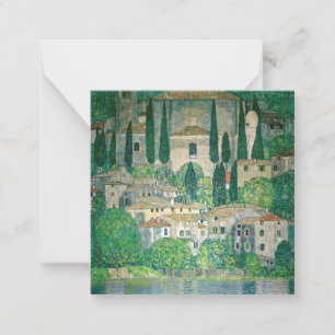 Gustav Klimt - Kirche in Cassone Mitteilungskarte