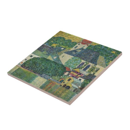 Gustav Klimt // Kirche in Unterach am Attersee Fliese (Seite)
